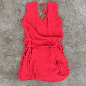 DVF red dress